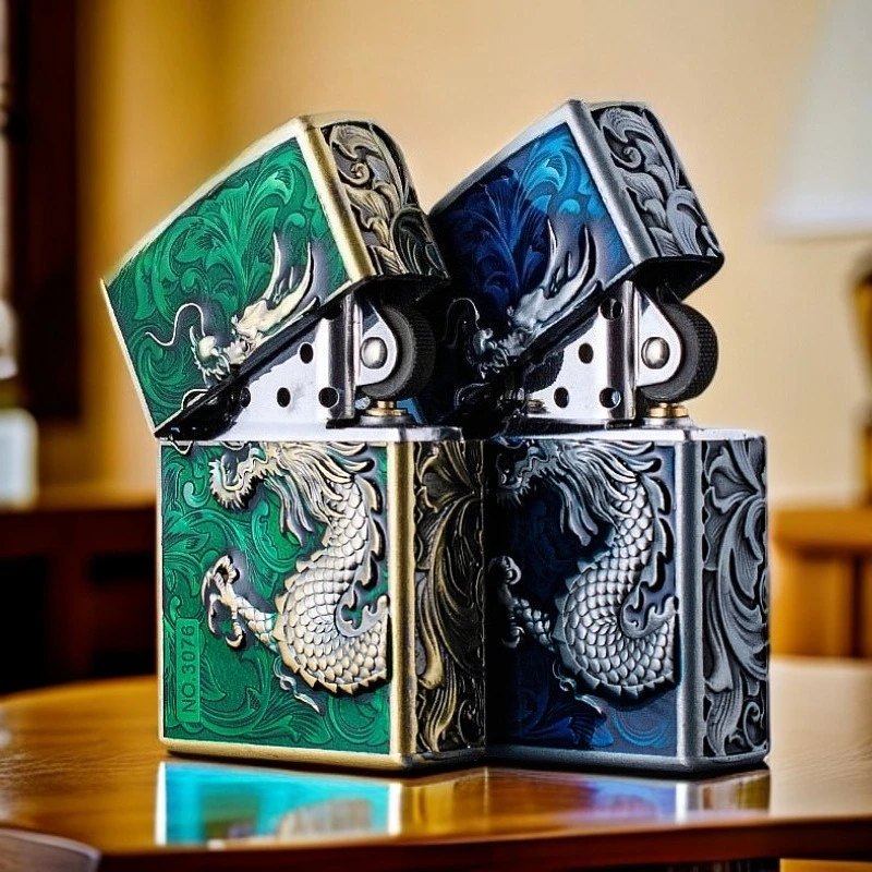 Lighter Insert Zippo - ZORRO's New Exquisite Embossed Windproof Kerosiene