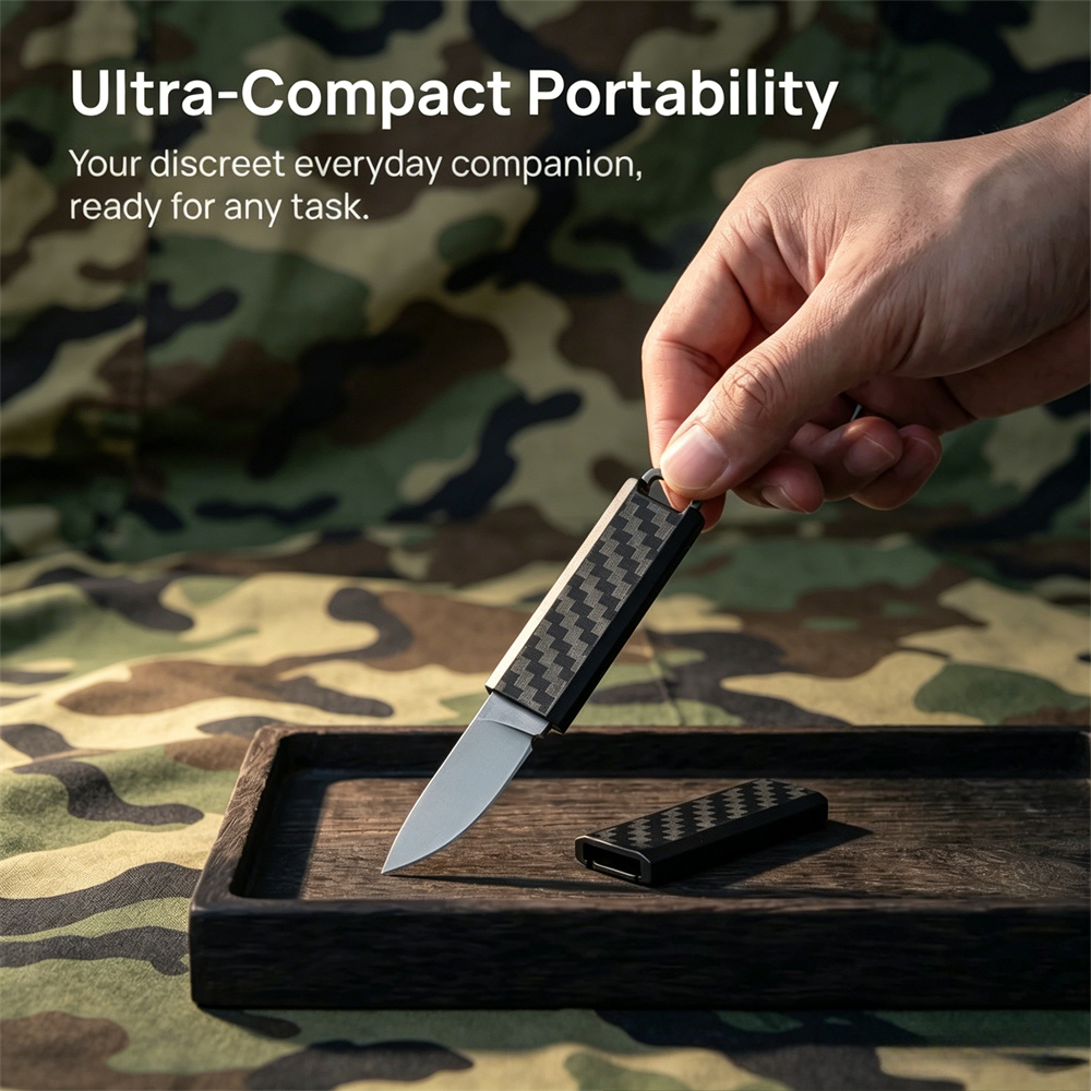 Edc Carry Fixed Blade - Easy-Carry Mini 2425 Fixed Blade Knife