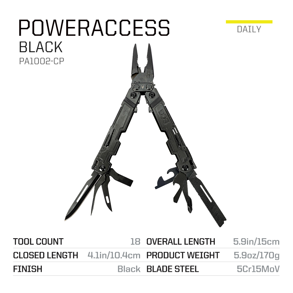 SOG 18 in 1 PowerAccess Compac - Edc Carry Pliers のレビューと価格