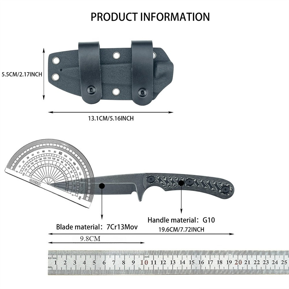 Full Tang Fixed Blade Knives 7 - Edc Carry Fixed Blade のレビューと価格