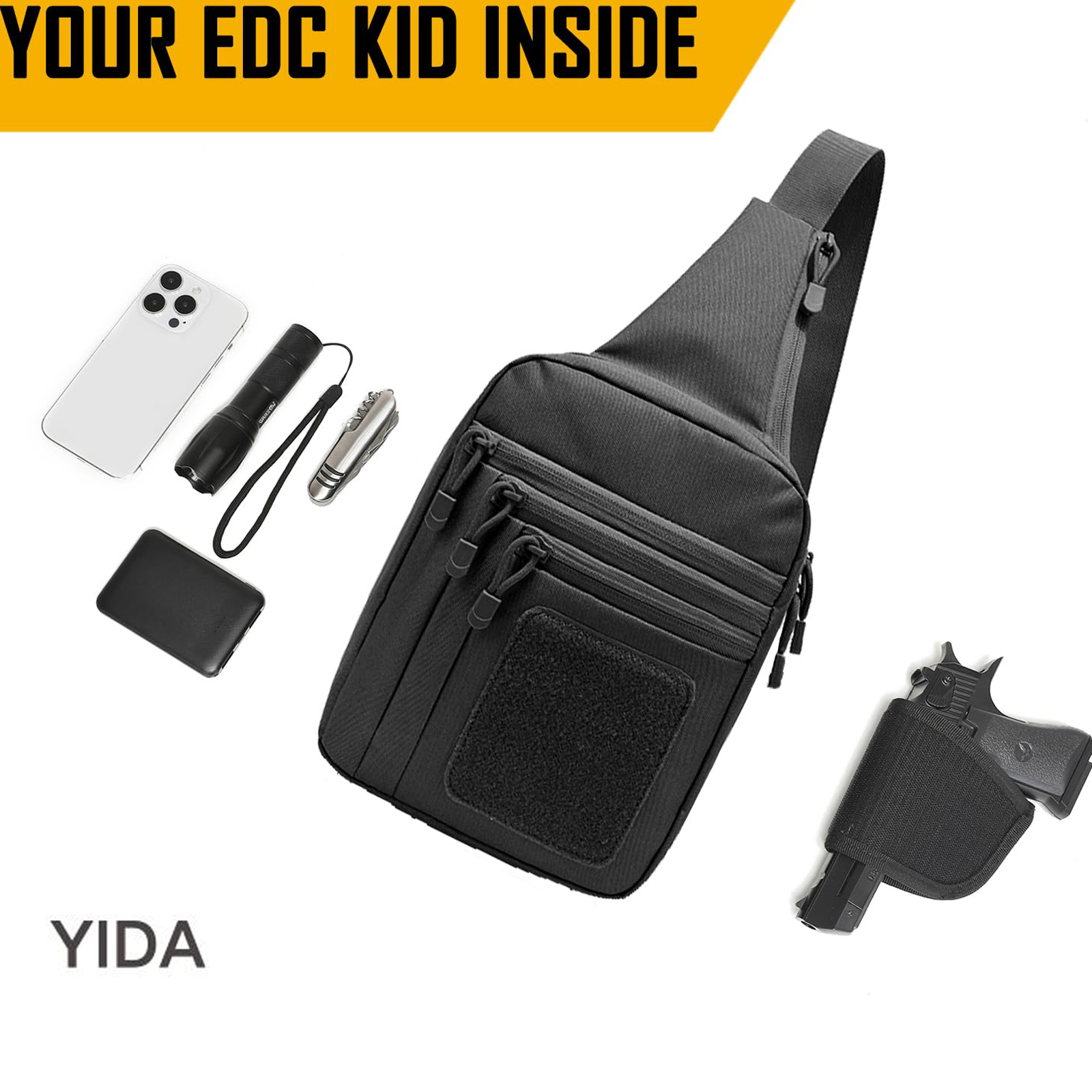 Concealed Carry Crossbody Bag  - Edc Carry For Men のレビューと価格