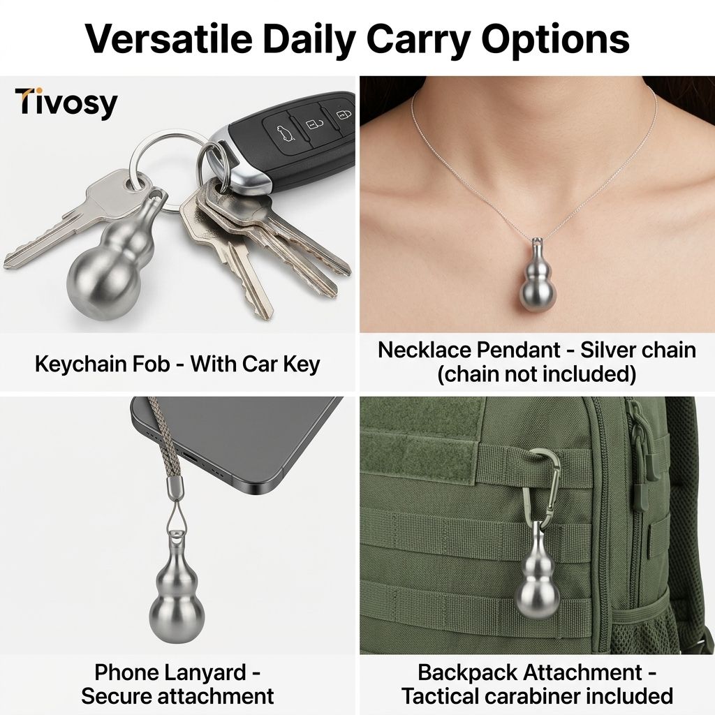Tivosy Pure Titanium Lucky Gou - Pill Fob Capsule のレビューと価格