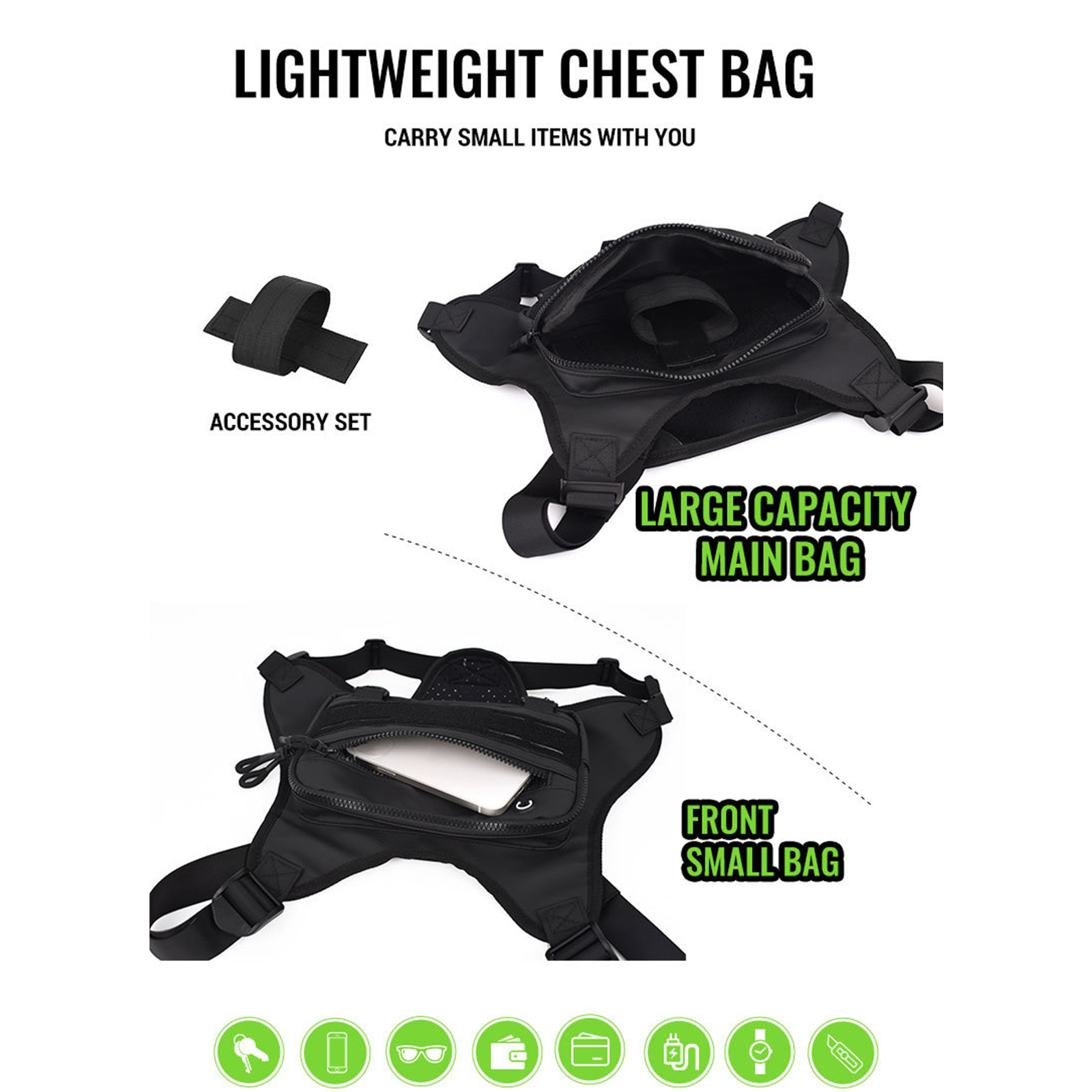 Men’s Outdoor EDC Chest Pack C - Edc Carry Bag For Men のレビューと価格