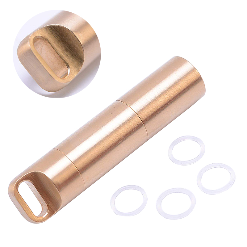 Waterproof Brass Airtight Wate - Pill Fob Capsule のレビューと価格