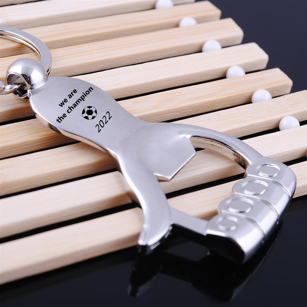 Custom Text Logo Keychain Thum - Bottle Opener Keyring のレビューと価格