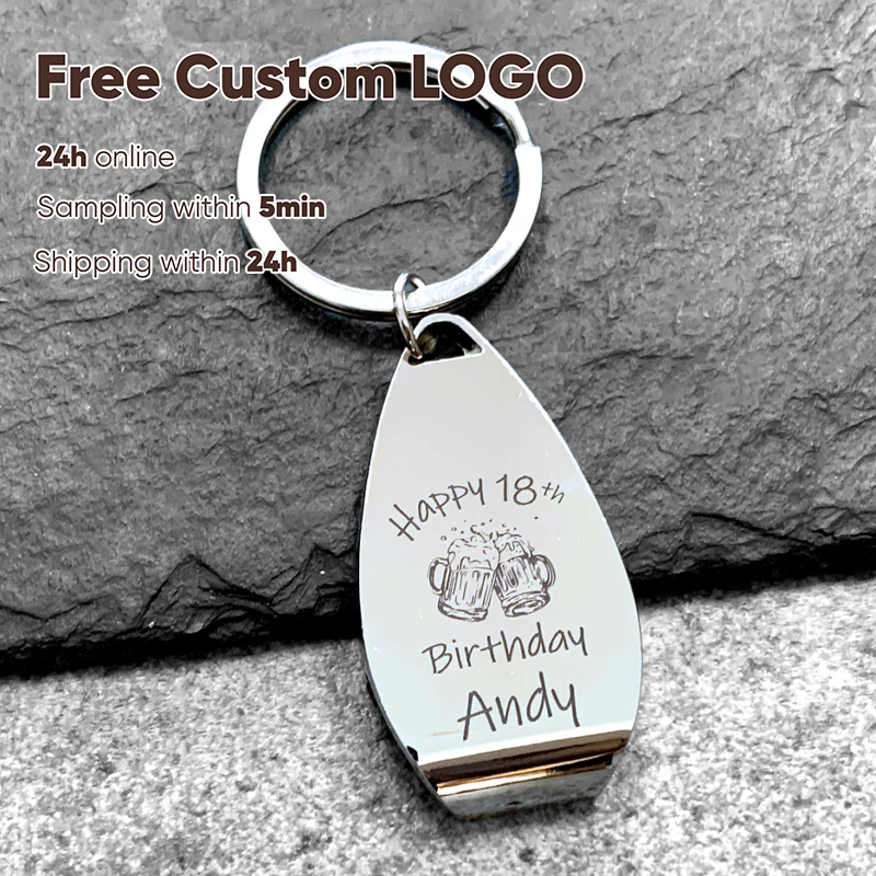 Free Personalized Metal Bottle - Bottle Opener Keyring のレビューと価格