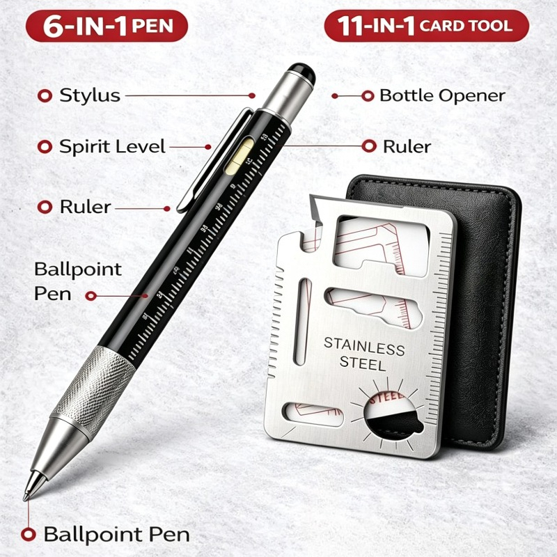 Men Gifts 6-in-1 Multitool Pen - Edc Carry For Men のレビューと価格