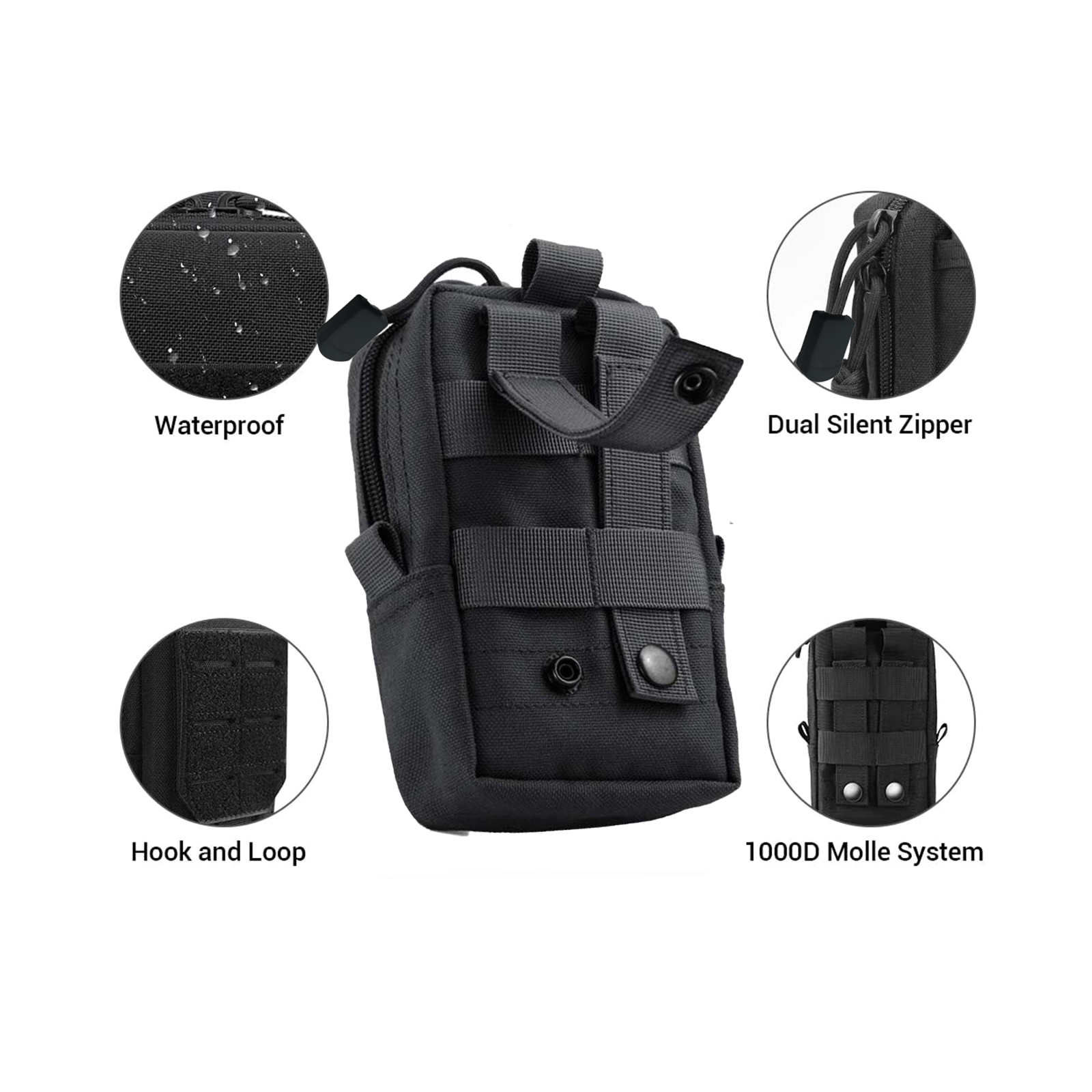 Tactical Molle Pouch Waist Bag - Edc Carry Pouch のレビューと価格