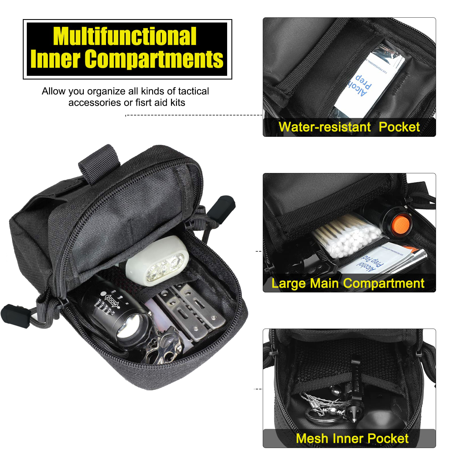 Tactical Molle Pouch Waist Bag - Edc Carry Pouch のレビューと価格