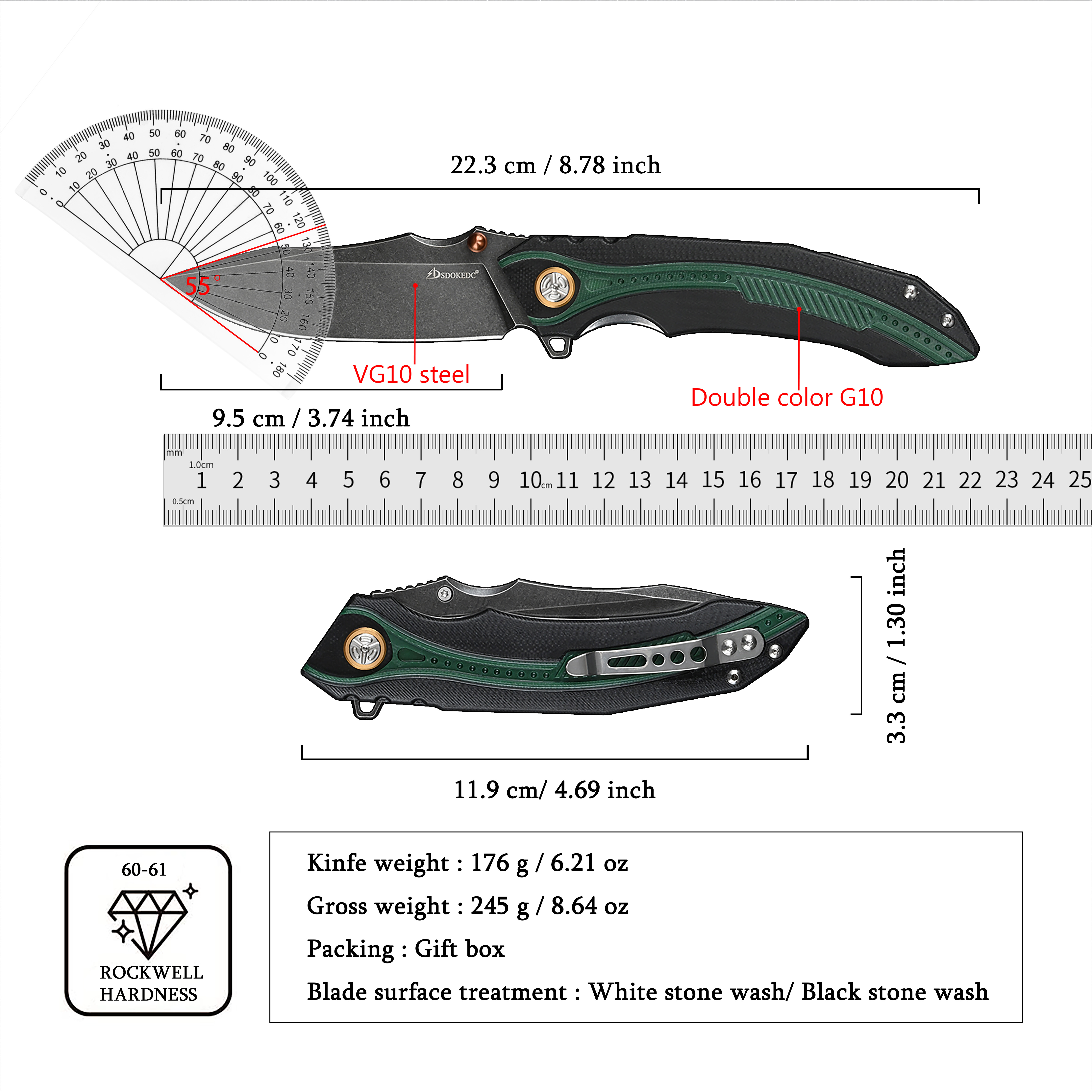 Premium SDOKEDC Foldable EDC U - Edc Carry For Men のレビューと価格