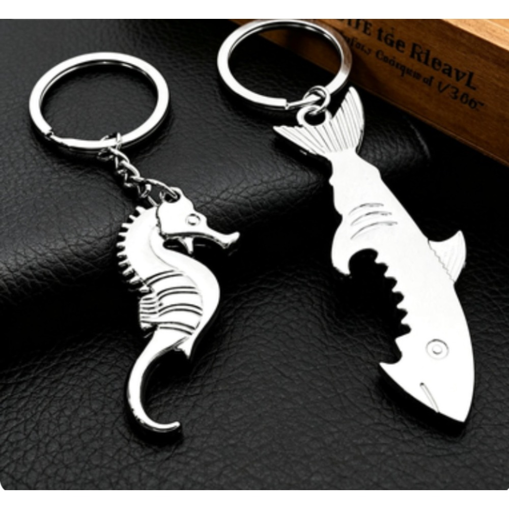Metal Shark Keychain Bottle Fi - Bottle Opener Keyring のレビューと価格