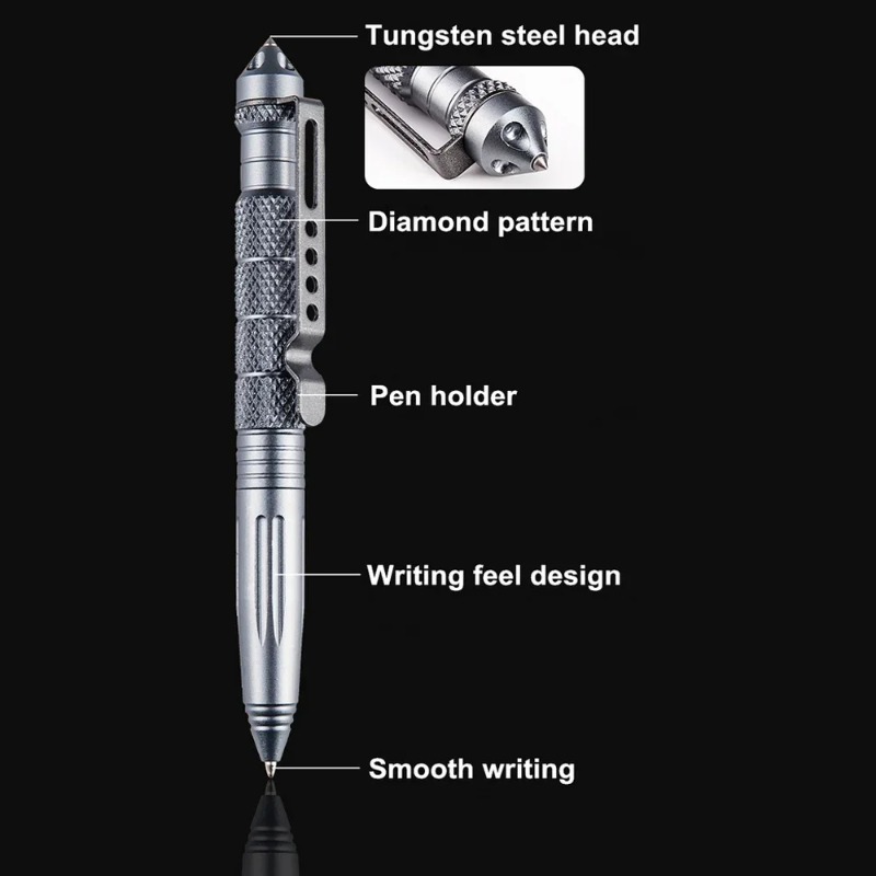 Military Tactical Pen Aluminum - Pen Tactical Glass のレビューと価格