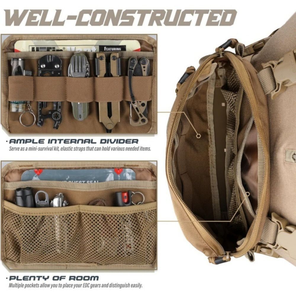 Fashion 1000D Nylon Men Chest  - Edc Carry Pack のレビューと価格