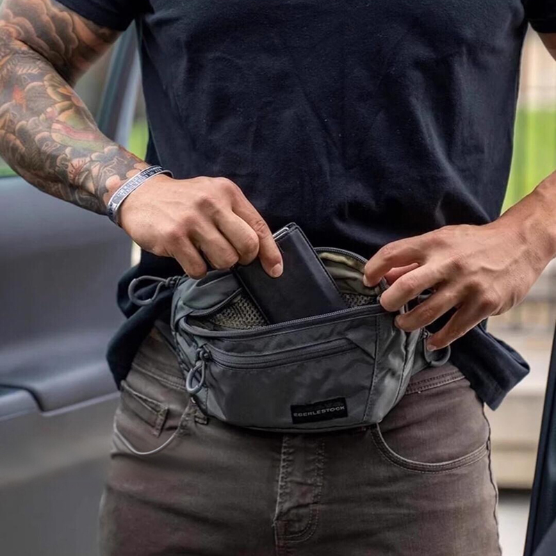 Mens Belt Bag with Adjustable  - Edc Carry Bag For Men のレビューと価格