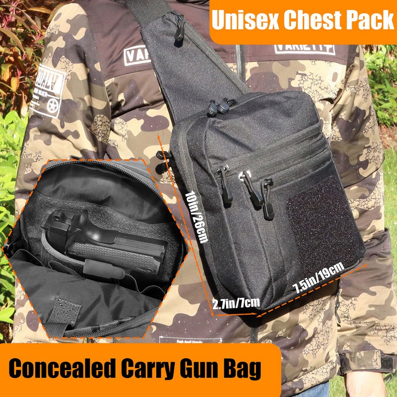 New Tactical Chest Bag Pistol  - Edc Carry Bag For Men のレビューと価格