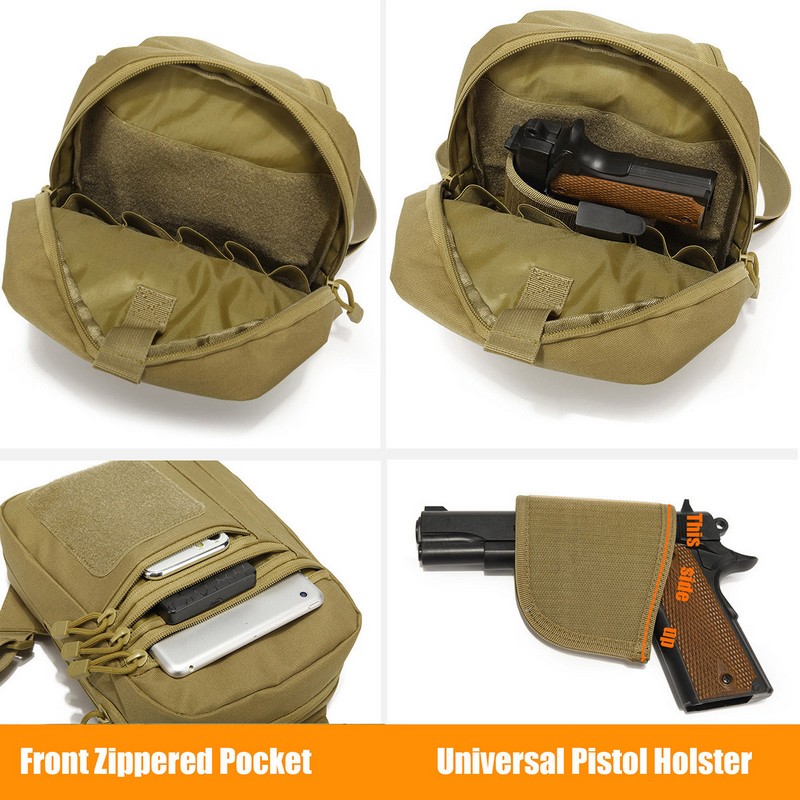 New Tactical Chest Bag Pistol  - Edc Carry Bag For Men のレビューと価格