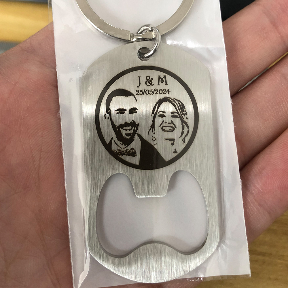 Custom Company Logo Stainless  - Bottle Opener Keyring のレビューと価格