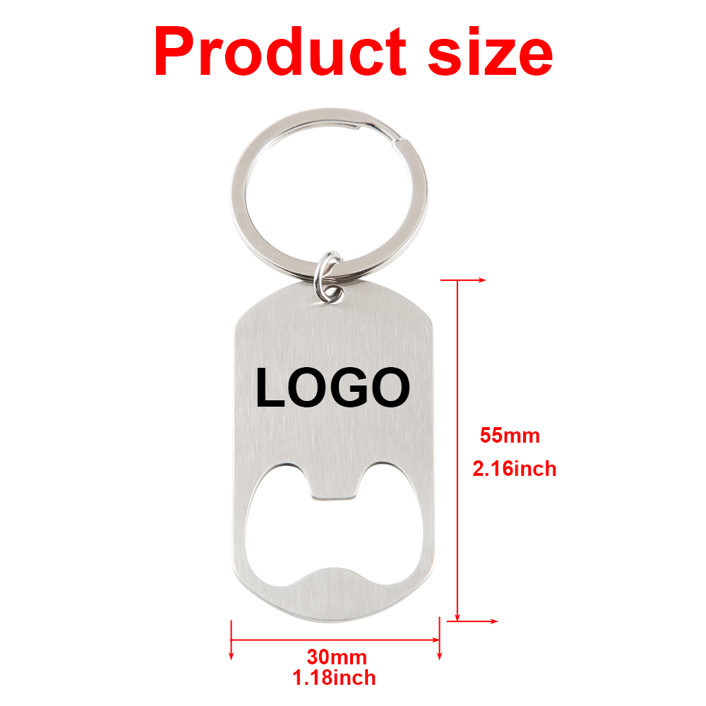 Custom Company Logo Stainless  - Bottle Opener Keyring のレビューと価格