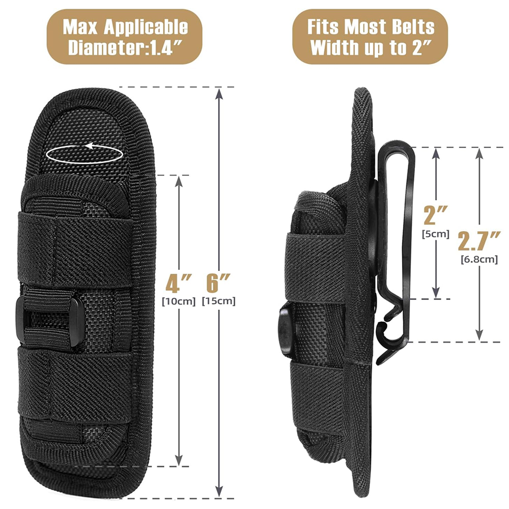 Tactical Flashlight Pouch Hols - Edc Concealed Carry Bag のレビューと価格