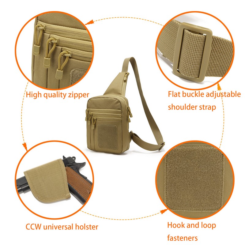EDC 1000D Tactical Chest Bag P - Edc Concealed Carry Bag のレビューと価格