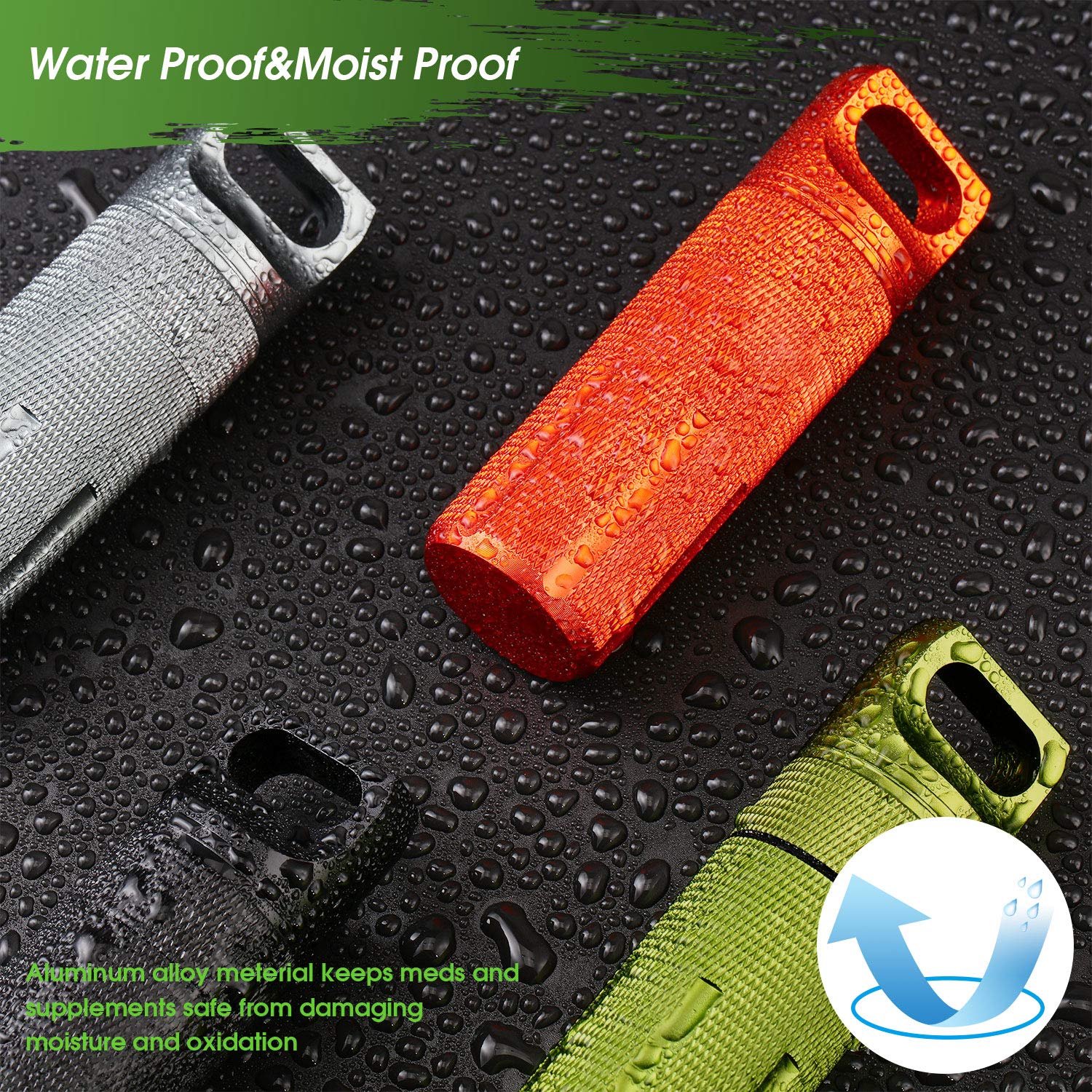 1Pack Aluminum Outdoor Dry Con - Pill Fob Capsule のレビューと価格