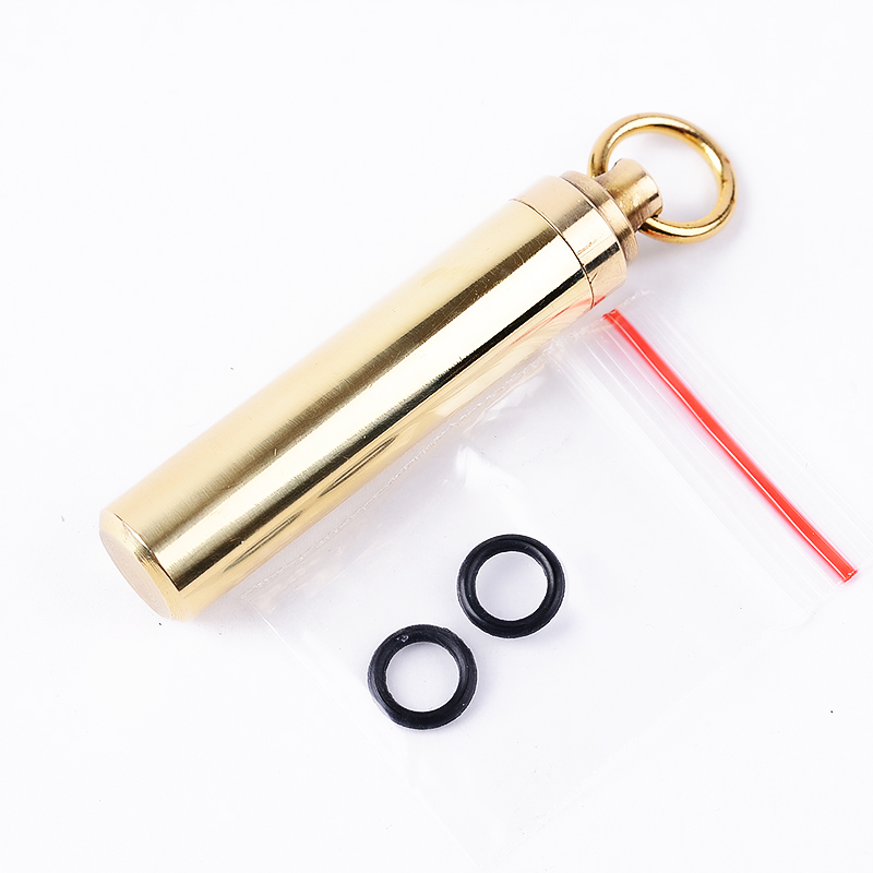 1 PC Solid Brass Waterproof Pi - Pill Fob Capsule のレビューと価格