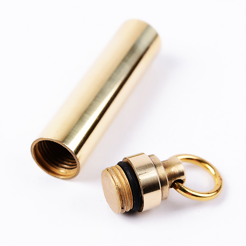 1 PC Solid Brass Waterproof Pi - Pill Fob Capsule のレビューと価格