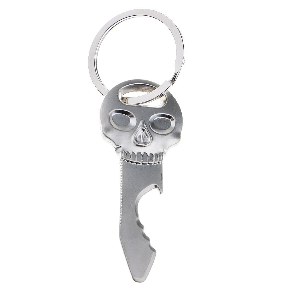 Metal Key Ring Punk Skull Keyc - Bottle Opener Keyring のレビューと価格