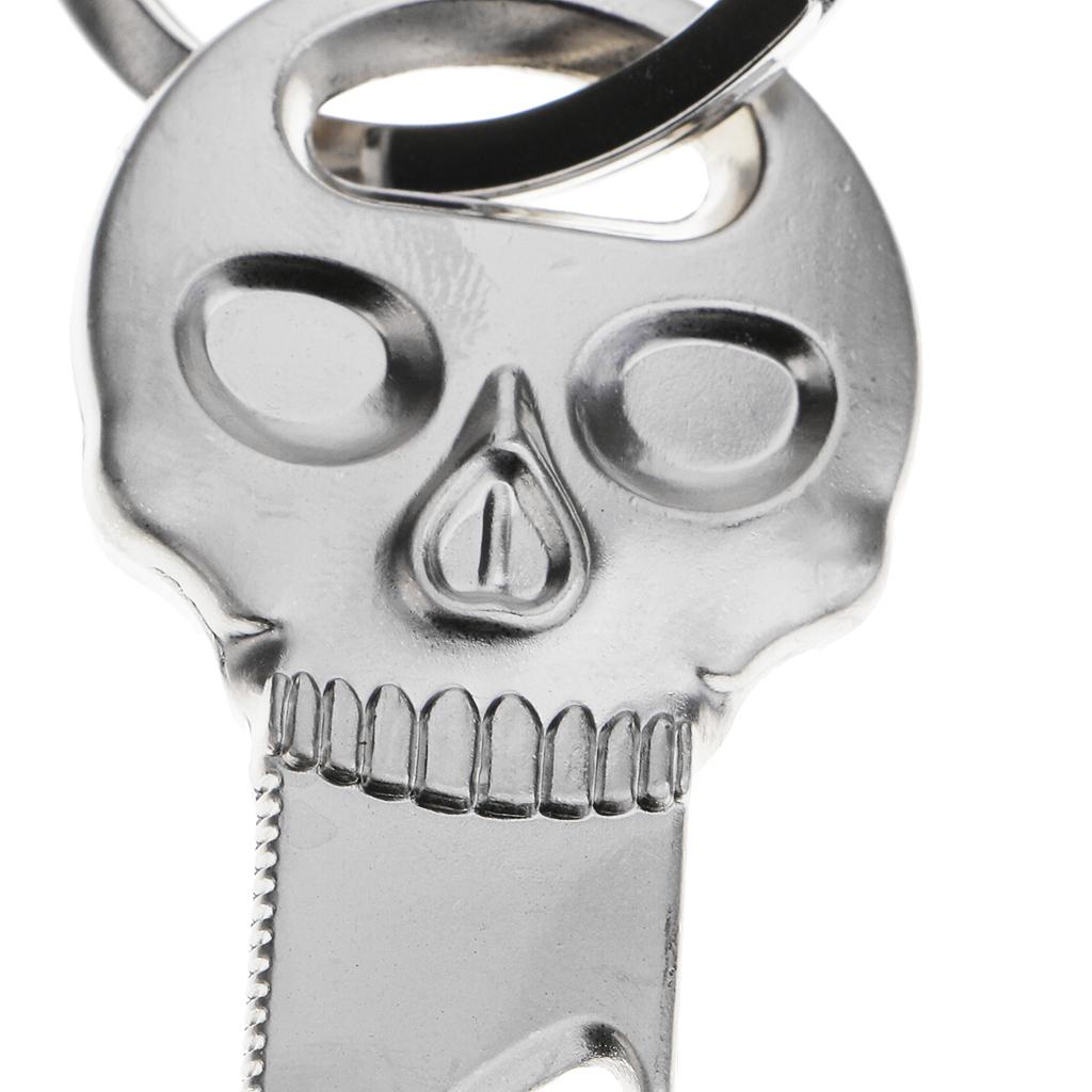 Metal Key Ring Punk Skull Keyc - Bottle Opener Keyring のレビューと価格