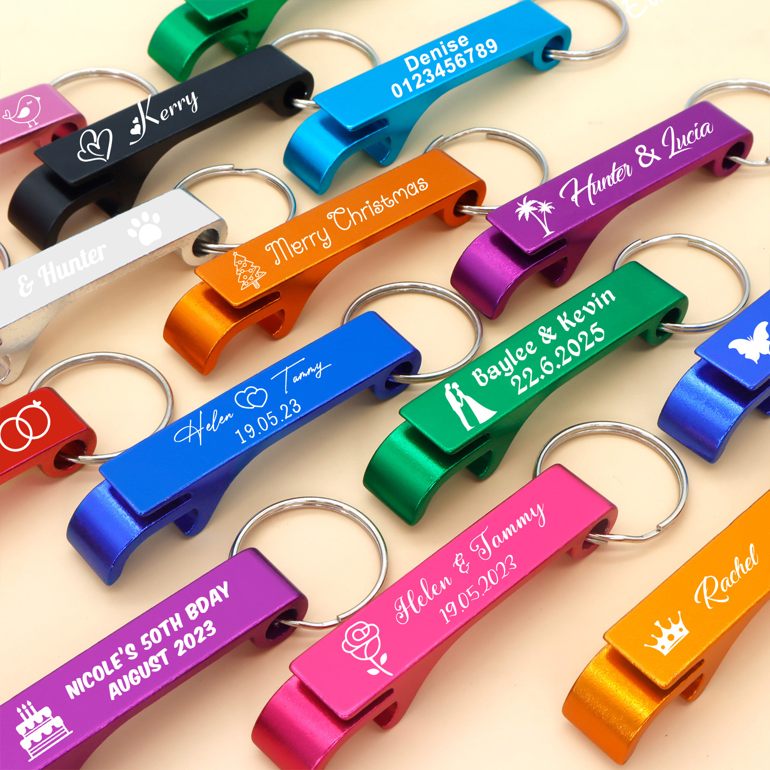Keychain Custom Logo Key Ring  - Bottle Opener Keyring のレビューと価格
