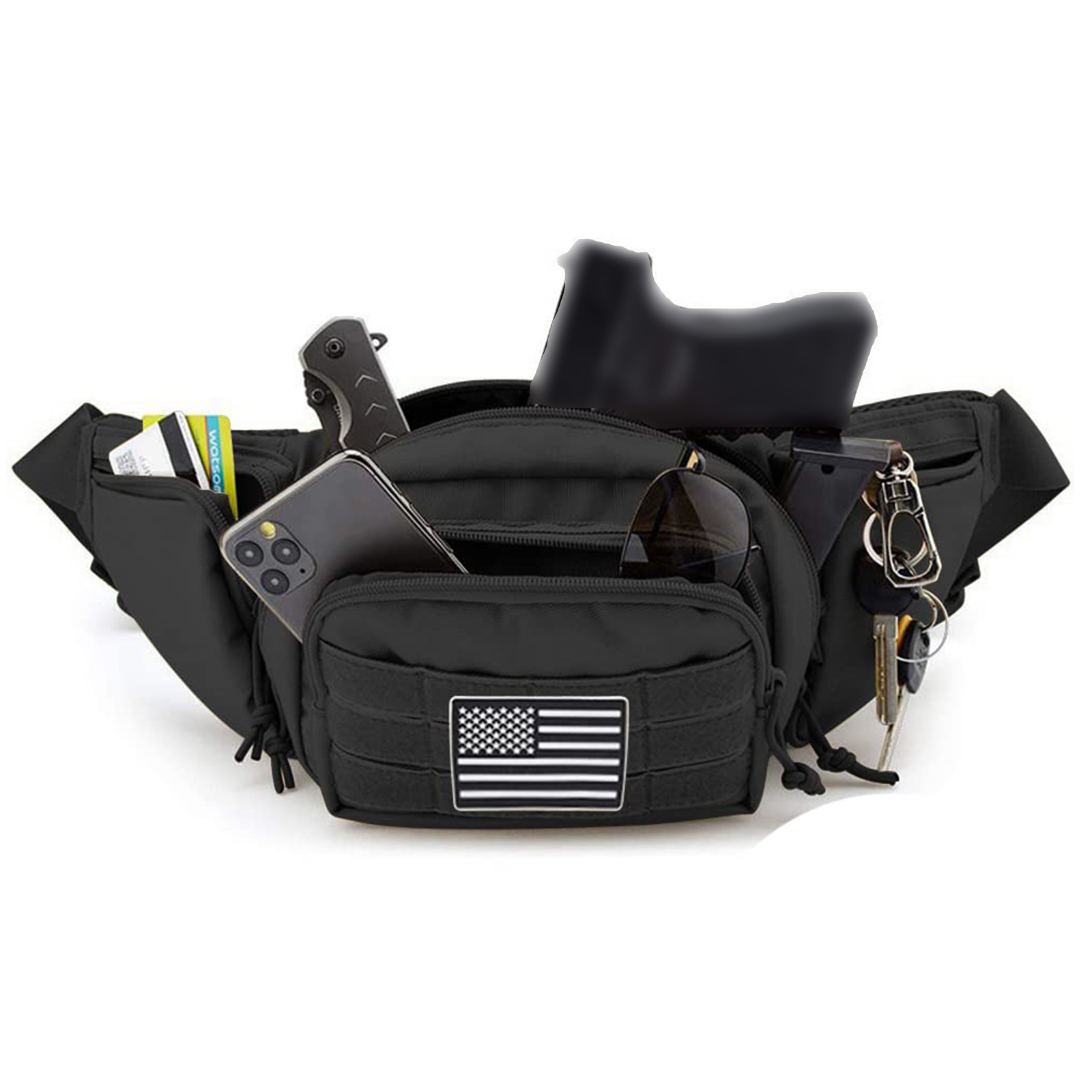 Tactical Fanny Pack Gun Holste - Edc Carry For Men のレビューと価格