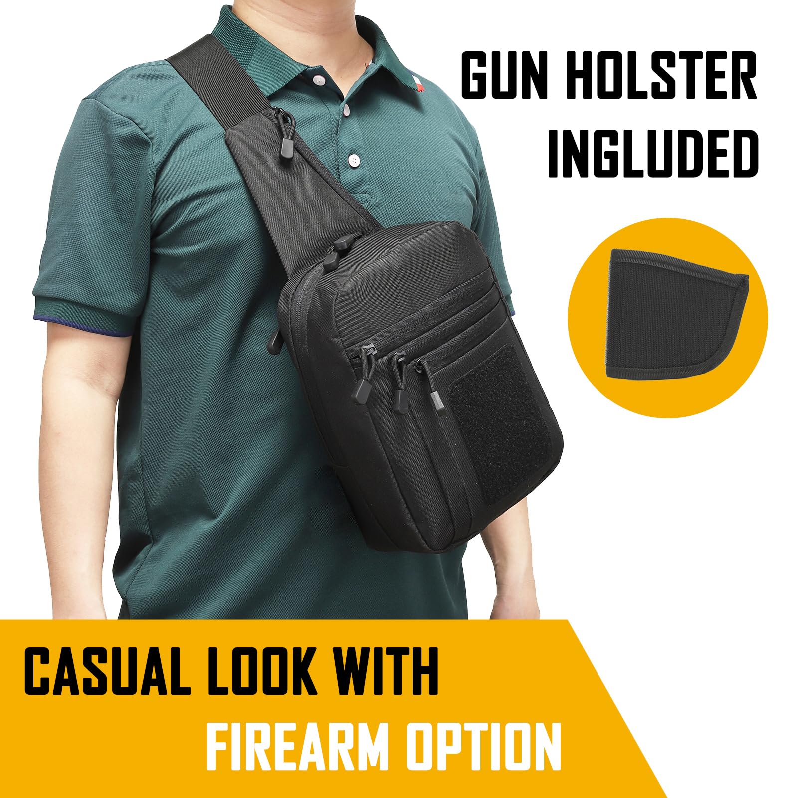 Concealed Carry Crossbody Bag  - Edc Carry For Men のレビューと価格